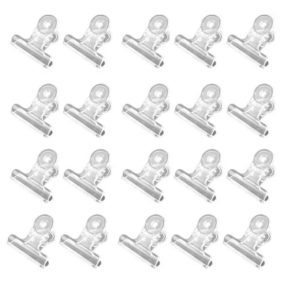 100 StüCk Kunststoff-Bulldog-Clips, Mehrzweck-BüRoklammern, Scharnier-Clips3425 - Bild 1 von 4