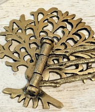 1 Antique Brass Tree Of Life 3 Arm Swivel Wall Hook Robe Towel Hooks Hanger