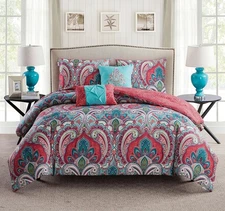 VCNY Home - Twin Quilt Set, 4-Piece Bedding with Reversible Quilt, Cozy Room ...