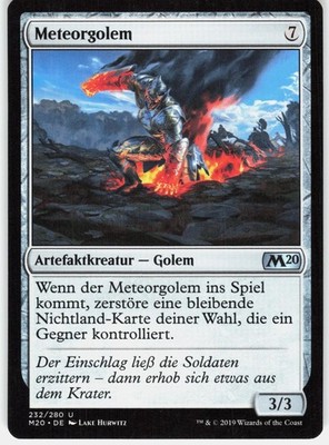 Meteor Golem 232 Uncommon Core Set 2020 Magic: The Gathering deutsch LP