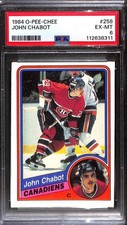 1984 O-Pee-Chee #258 John Chabot Rookie RC PSA 6 EX-MT 112638311 