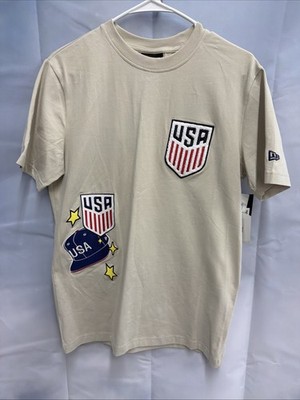 Men's New Era Light Beige USMNT Logo Select T-Shirt Size: Small