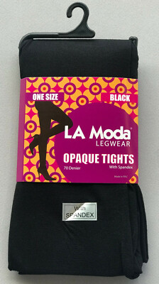 One Size Opaque Tights with Spandex. 1 Pair! 3 Pairs! 6 Pairs!