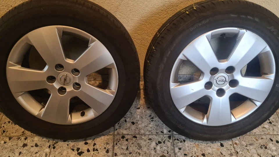 4x Sommer-Kompletträder DOT4822 auf Org. Opel Alu Felgen 6 x 16 Lk 5x 110 ET44 - Bild 2 von 4
