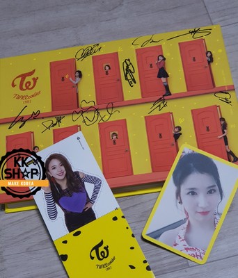 Twice Knock Knock Autographed Original Signed Album Cd Hand Message Rare Kpop Ebay