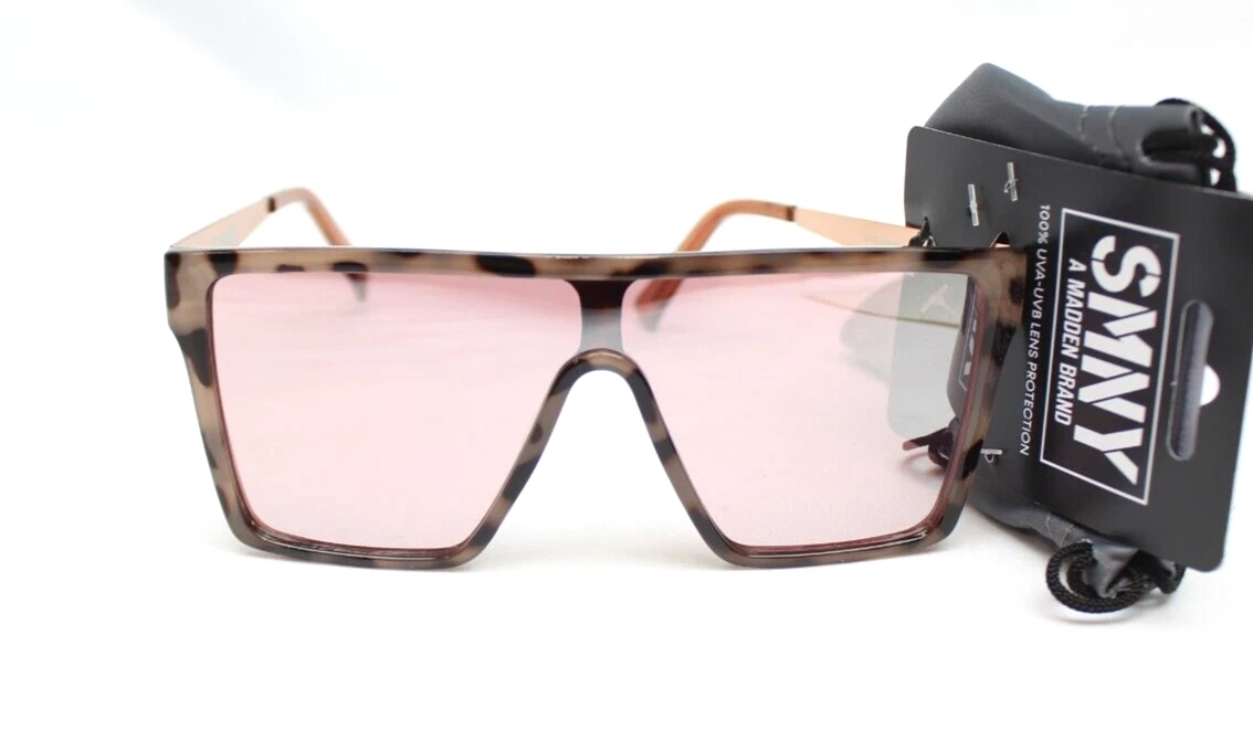 SMNY by SM Pink Tortoise Shell & Rose Gold Sunglasses w Case 100 