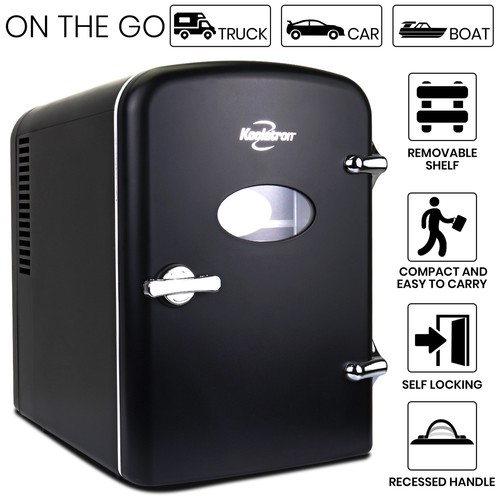 Koolatron 4L Mini Fridge Home 12V Portable Mini Fridge for Drinks Bar Beauty Car - Picture 9 of 52
