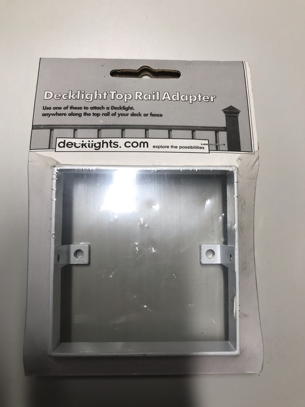 DECKLIGHT TOP RAIL ADAPTER (5) TOTAL. 3” X  3”