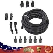 3/8 25Ft Complete LS Conversion Fuel Injection Line Hose Fitting EFI Adapter Kit