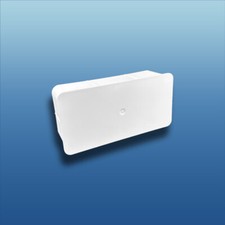 PVC Flachkanal Endkappe Lüftungskanal Lüftungsrohr 