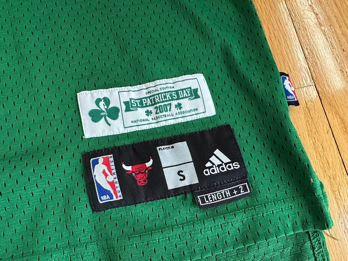 2007 Chicago Bulls Ben Wallace #3 St Patrick's Day Green Sewn