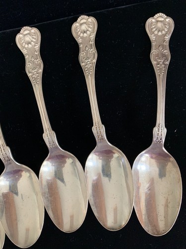 Sterling Antique Silver Spoons Six - Picture 3 of 8