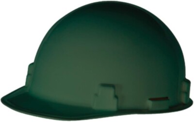 Radnor Green Smoothdome Cap Hard Hat with Ratchet Suspension