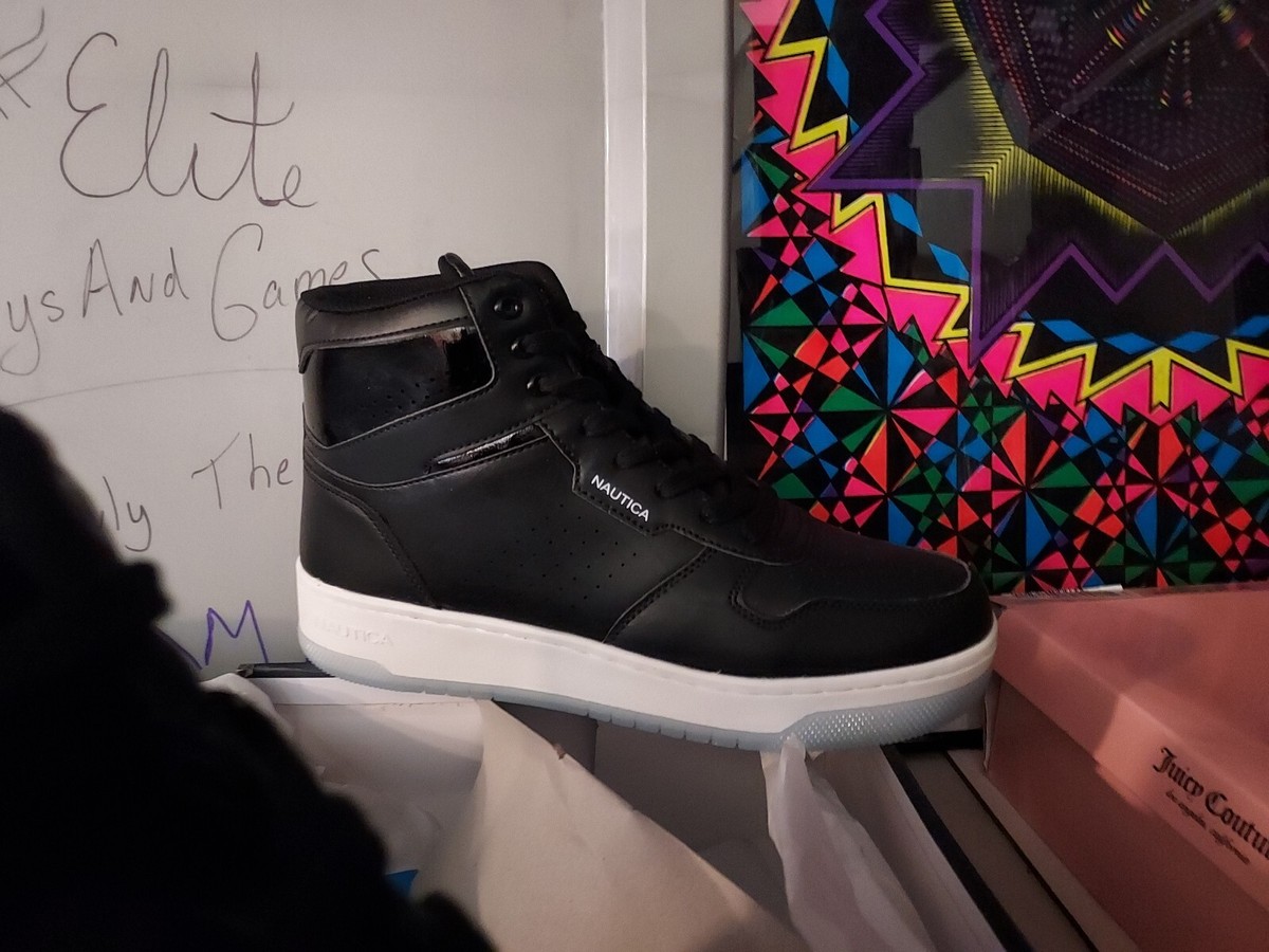 NAUTICA OAKFORD BLACK MENS SZ 9.5 HI TOP ATHELTIC NEW NIB BOOTS #62J Nautica Mens Boots in Mens Boots - Walmart.com main image 3