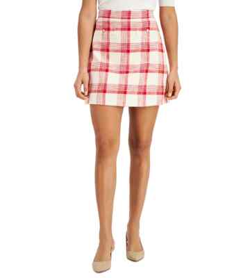 Marella Lione Plaid Mini Skirt MSRP $225 # 6D 1636 NEW