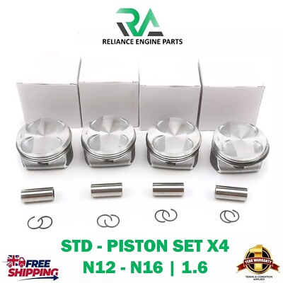 MINI 1.6 PETROL N16B16 N12B16 PISTON X4 SET STD 758934802 1631729180 11257566479