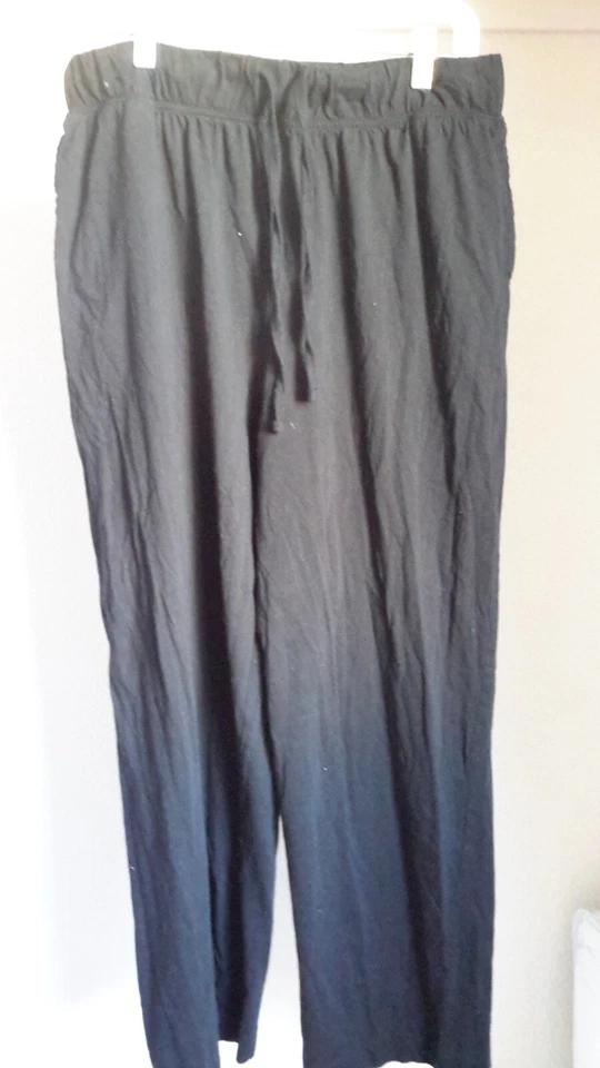 Jockey Women’s Size 1X Black Pull on Drawstrings Lounge/Pajama Pants Pre-owned - Image 2 of 4