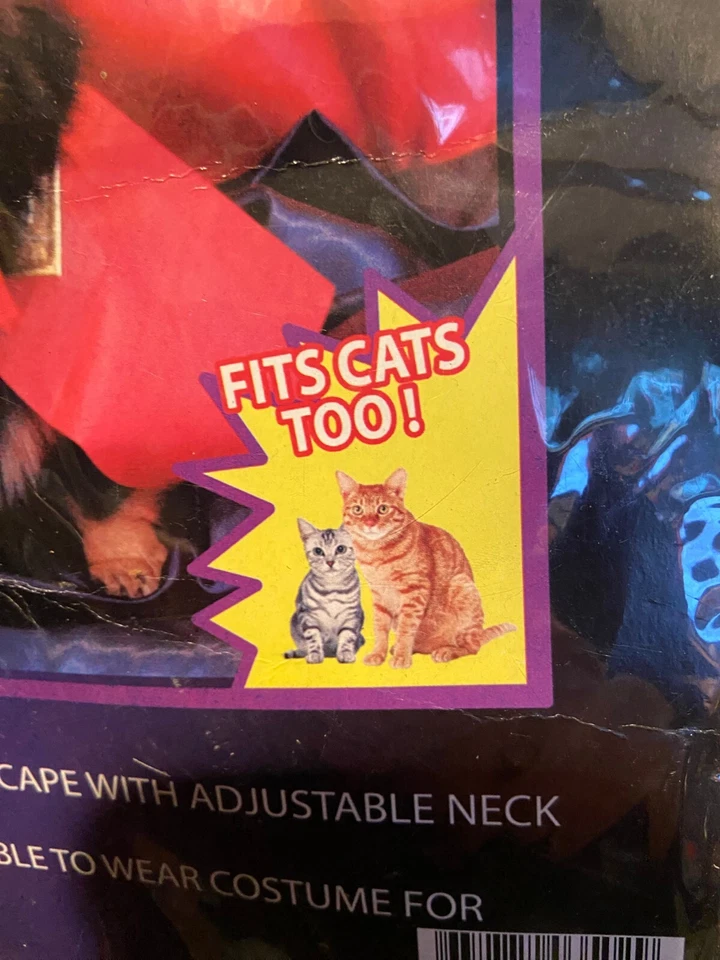 Disfraz de Diablo para Perrito Ajustable - Se adapta a la mayoría de los perros/gatos *NUEVO* cc1 Foto 4 de 4