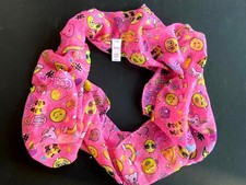 Justice Infinity Scarf Girls One Size Pink 30" Length Sparkle