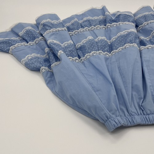 Vintage Carefree Fashions Scottsdale Lace Blue Western Prairie Midi Skirt - USA - Picture 4 of 12