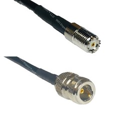 RFC240 MINI UHF FEMALE to N FEMALE Coax RF Cable USA-Ship Lot