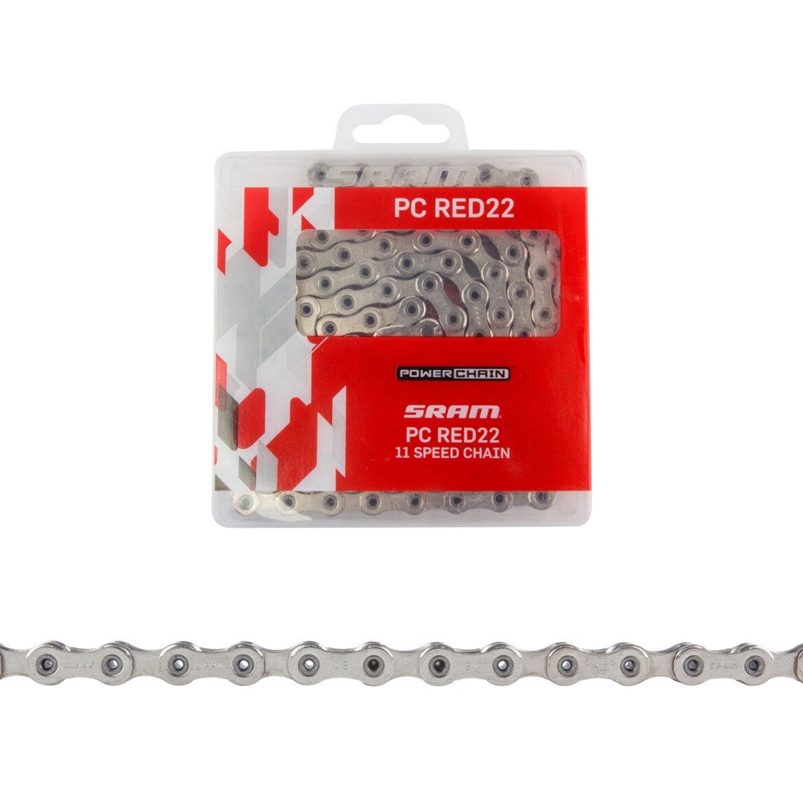 SRAM RED22 11-Speed Chain 114 links Silver with Powerlock Connecting Link