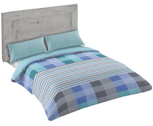 Ensemble de literie 4 pièces housse de couette réversible + taie d'oreiller housse de couette élégante double - Photo 4 sur 56