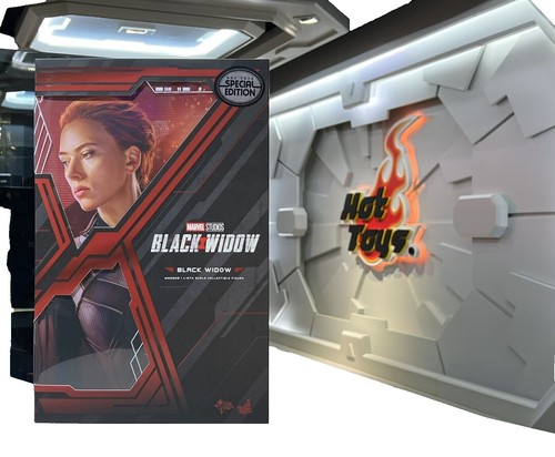 Hot Toys MMS365 Civil War BLACK WIDOW 1/6 Action Figure Used Rare