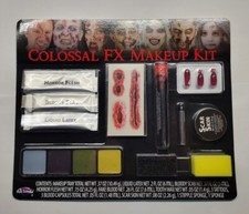 Family FX Makeup Kit Fun World Deluxe Halloween Zombie Horror Flesh Liquid Latex