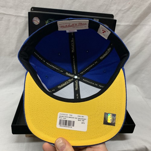 Golden State Warriors Mitchell & Ness “NBA Anniversary Fitted Collection” Sz 7 - Picture 5 of 5