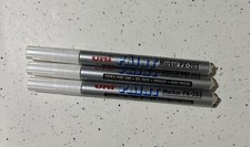 Uni-Paint 63723-PX-203 extra-fine tip permanent paint marker 3 each - SILVER