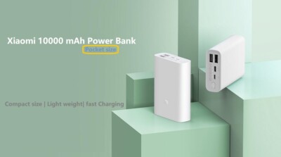 Xiaomi Power Bank 10000 mAh Pocket size dual output fast charging 