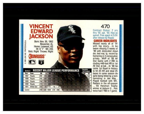 BO JACKSON YOU U PICK COLLECTION .99 UNLIMITED SHIPPING HIGH GRADE CARDS ROOKIES - 第 99/105 張圖片