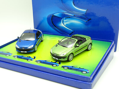 NOREV 1/43 – Peugeot 206 CC – Coffret Bleu Et Vert – Occasion Comme Neuve – LL785