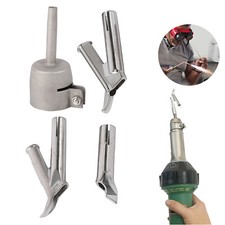 4Pcs For Vinyl PVC Plastic Hot Air Gun 5mm Weld Tip Speed Welding Nozzles Kit UK