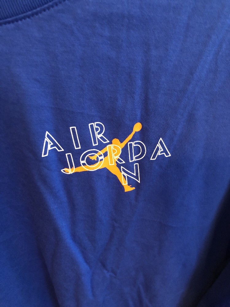 MENS AJ5 LS GRAPHIC TEE ROY/CONE Sz 3XL Ar7956 405 | eBay
