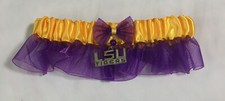 New Louisiana State University Tigers LSU Elastic Lace Bridal Wedding Garter