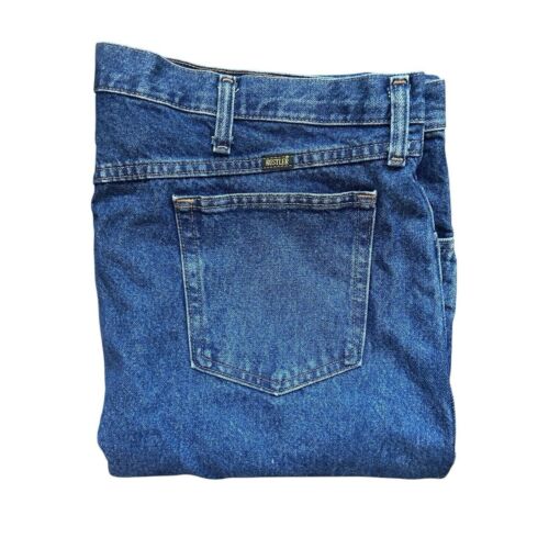 Rustler Men's Classic Relaxed Fit Straight Leg Jeans 42x30