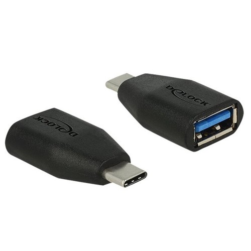 DELOCK Adapter USB Type-C Stecker zu USB 3.0 A Buchse 5,1 kΩ bis zu 10 Gbps - Bild 2 von 2