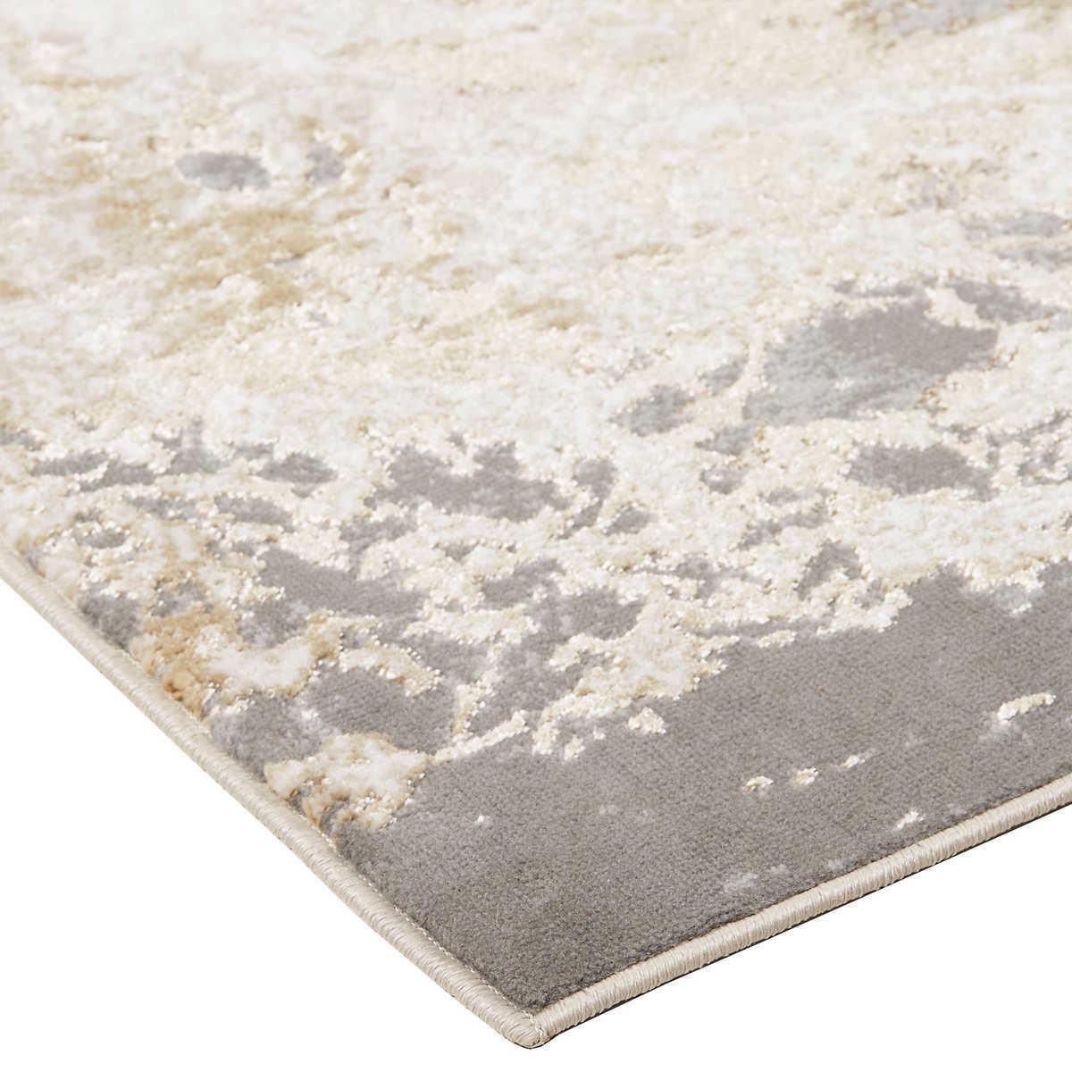 Feizy Jewel Area Rug Beige Resistant to Stains and Fading Select Sizes