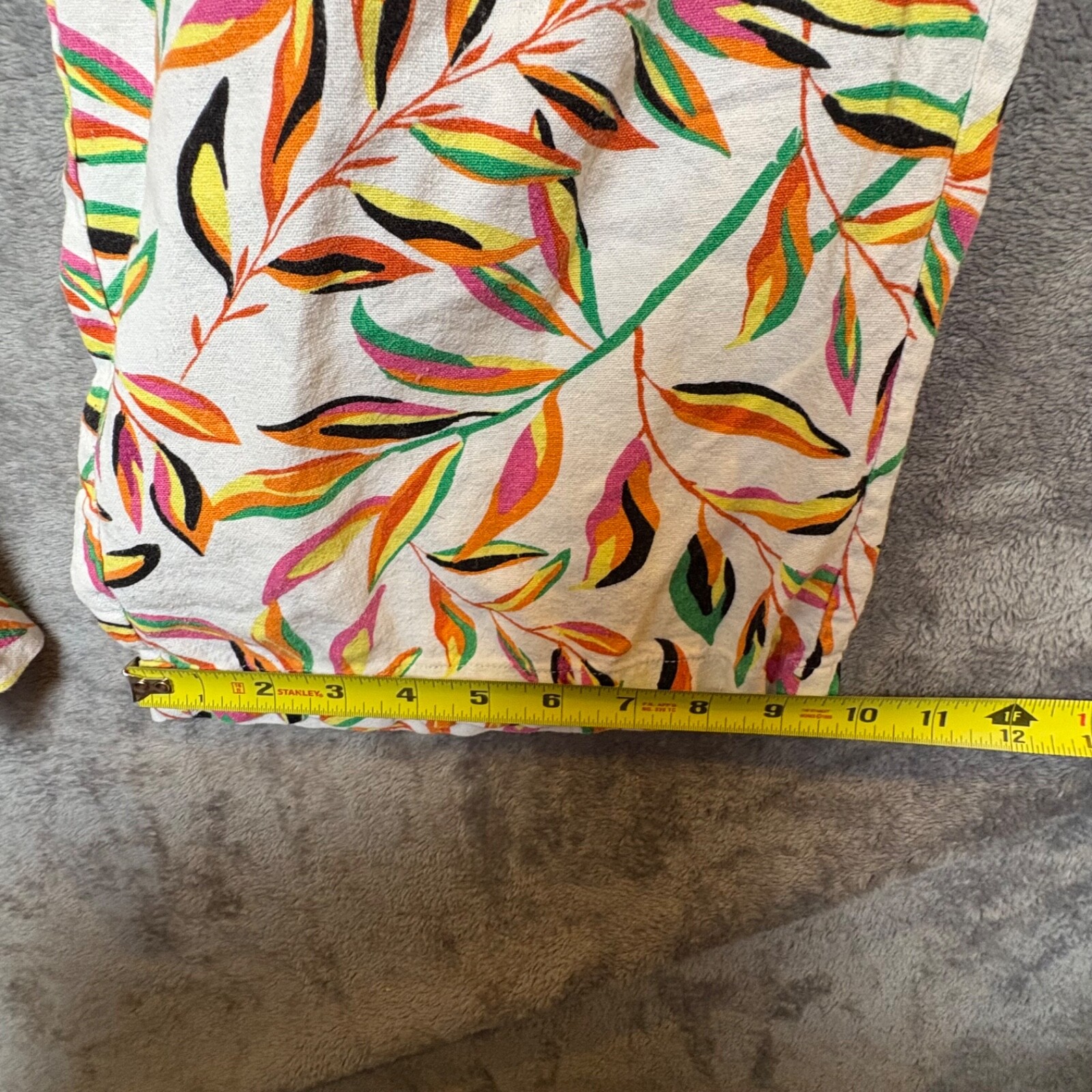 Calligraphie Botanic Linen Blend Drawstring Casua… - image 10