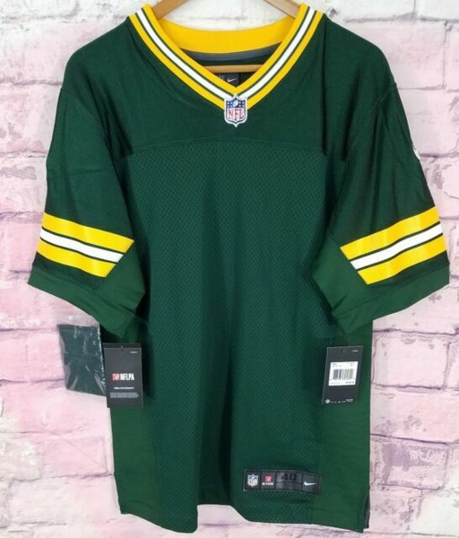 Nike Elite Green Bay Packer Jersey Blank Med 40 Orig on Field Apparel