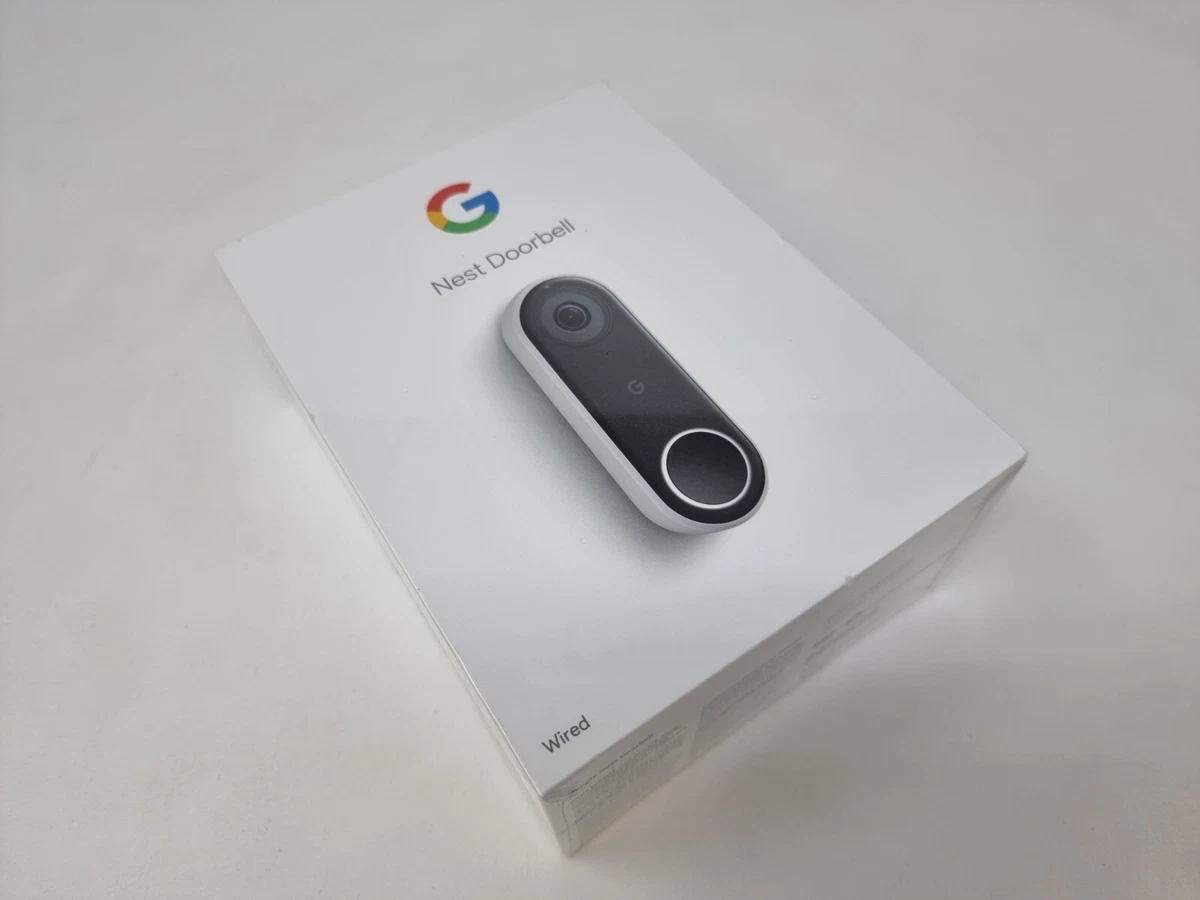 Google Nest Hello Smart WiFi Video Doorbell HDR Video Works with Hey Google
