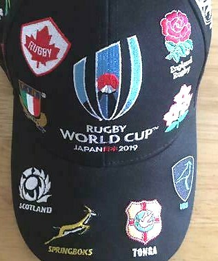 Rugby World Cup 2019TM Official License 20 UNIONS Cap Black Size