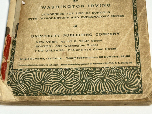 Rare 1880s Vintage The Alhambra Washington Irving Number 4 February 15 1896 Book - Picture 3 of 14