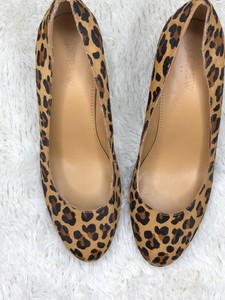 animal print wedge heels
