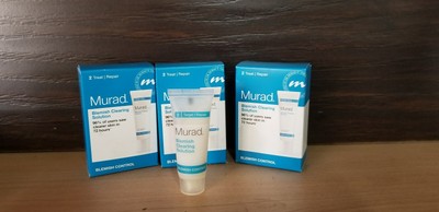 Murad Blemish/Acne Clearing Solution 0.33 oz/ 10 ml each LOT OF 3 - NEW IN BOX