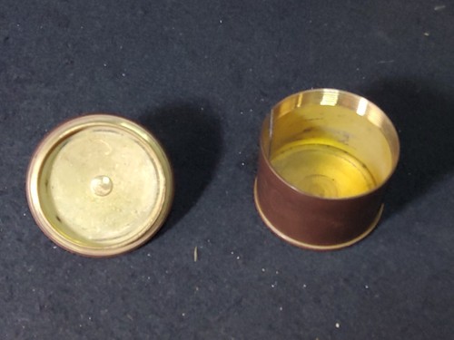 Vintage Brass Postage Stamp Roll Dispenser Holder  - Picture 5 of 8