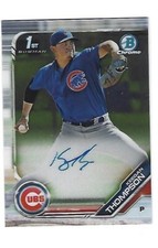 Keegan Thompson 2019 Bowman Chrome Autograph Card # CPA-KT, Chicago Cubs