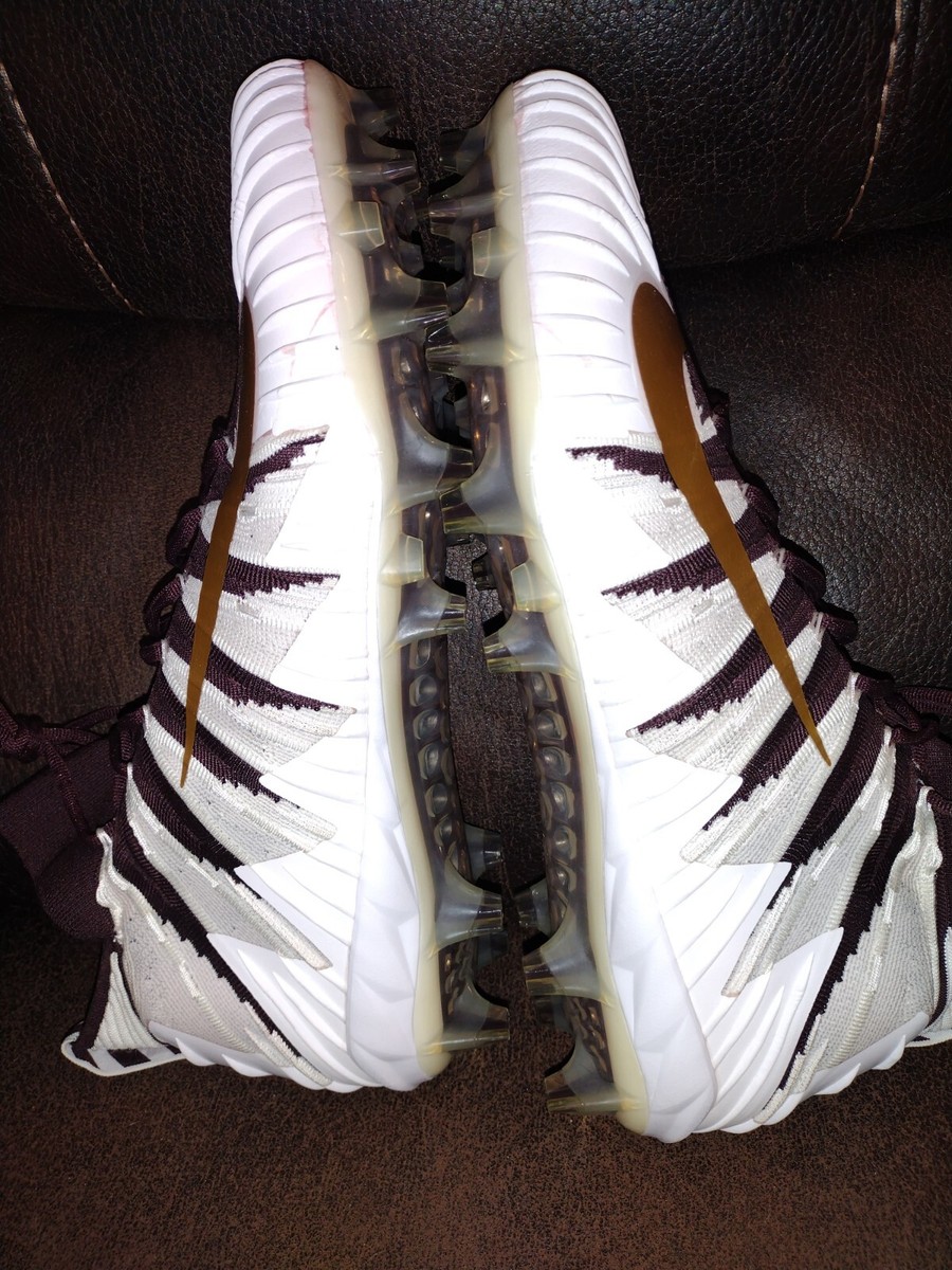 Nike Alpha Menace Elite Football Cleats Maroon Metallic Gold  display picture 1